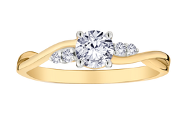 .50 Carat Of Lab Grown Diamonds Ring, 10kt Yellow Gold.....................NOW