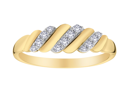 .16 Carat Of Lab Grown Diamonds Ring, 10kt Yellow Gold.....................NOW