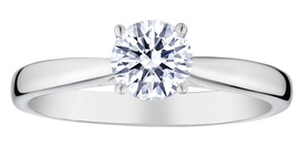 .75 Carat Of Lab Grown Diamond "Brilliant" Cut Ring, 14kt White Gold.....................NOW