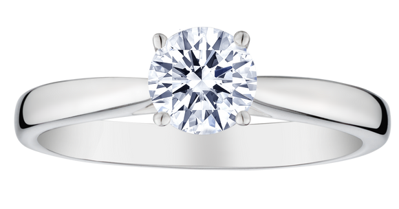 .75 Carat Of Lab Grown Diamond "Brilliant" Cut Ring, 14kt White Gold.....................NOW