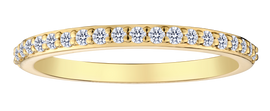 .25 Carat Of Lab Grown Diamonds Band, 10kt Yellow Gold.....................NOW