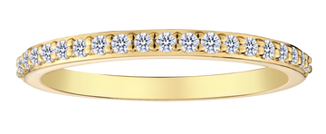 .25 Carat Of Lab Grown Diamonds Band, 10kt Yellow Gold.....................NOW