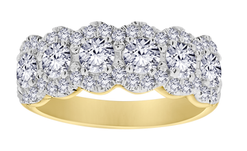 1.50 Carat Of Lab Grown Diamonds Anniversary Ring, 10kt Yellow Gold.....................NOW - Griffin Jewellery Designs