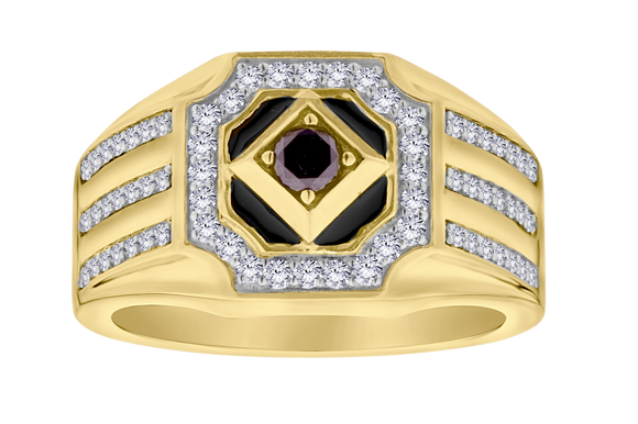 .79 Carat of Diamonds Gentleman's Ring, 10kt Yellow Gold.....................NOW