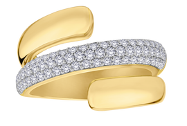 .61 Carat Of Lab Grown Diamonds Ring, 10kt Yellow Gold.....................NOW