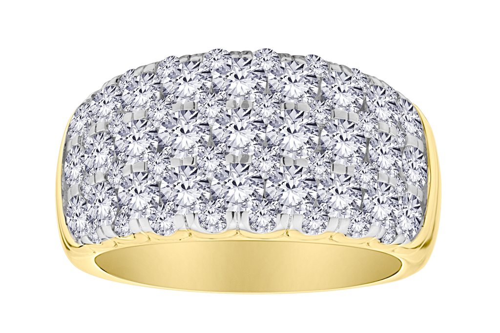 3.00 Carat Of Lab Grown Diamonds "Dream" Ring, 10kt Yellow Gold.....................NOW