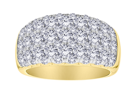 3.00 Carat Of Lab Grown Diamonds "Dream" Ring, 10kt Yellow Gold.....................NOW