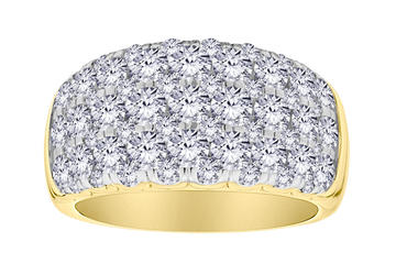 3.00 Carat Of Lab Grown Diamonds "Dream" Ring, 10kt Yellow Gold.....................NOW