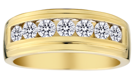 1.00 Carat of Lab Grown Diamonds Men's Ring, 10kt Yellow Gold.....................NOW