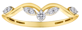 .13 Carat of Lab Grown Diamonds Ring, 10kt Yellow Gold.....................NOW