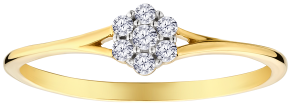 .10 Carat Of Lab Grown Diamonds Ring.10kt Yellow Gold.....................NOW