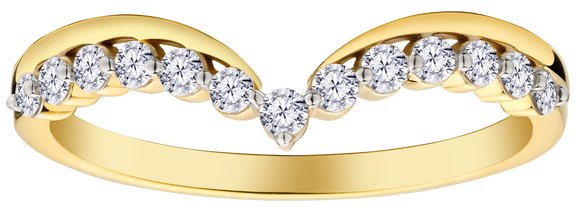 .25 Carat of Lab Grown Diamonds Ring, 10kt Yellow Gold.....................NOW