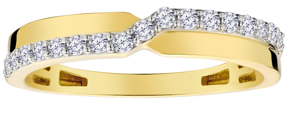 .25 Carat of Lab Grown Diamonds Ring, 10kt Yellow Gold.....................NOW