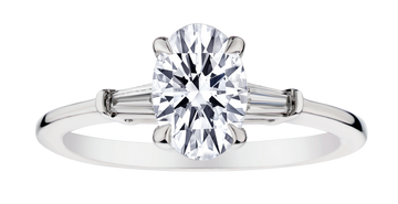 1.15 Carat of Lab Grown Diamonds "Oval" Cut Ring, 10kt White Gold.....................NOW - Griffin Jewellery Designs