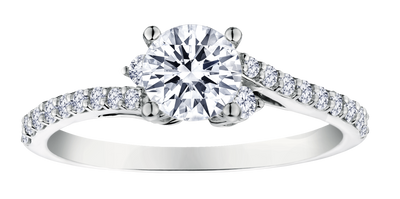 .72 Carat of Lab Grown Diamonds "Brilliant" Cut Ring, 10kt White Gold.....................NOW