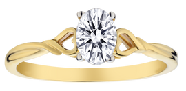 .51 Carat of Lab Grown Diamonds "Oval" Cut Ring, 10kt Yellow Gold.....................NOW