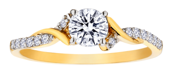.50 Carat of Lab Grown Diamonds "Brilliant" Cut Ring, 10kt Yellow Gold.....................NOW - Griffin Jewellery Designs