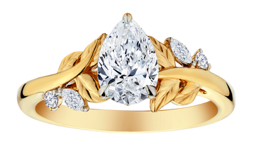 1.14 Carat of Lab Grown Diamonds Engagement Ring, 10kt Yellow Gold.....................NOW - Griffin Jewellery Designs