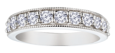 .90 Carat of Lab Grown Diamonds Half Eternity Ring, Sterling Silver.....................NOW - Griffin Jewellery Designs