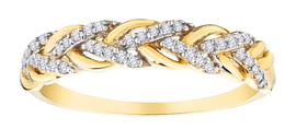 .10 Carat Lab Grown Diamond "Love Weave" Ring, 10kt Yellow Gold.....................NOW - Griffin Jewellery Designs