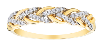 .10 Carat Lab Grown Diamond "Love Weave" Ring, 10kt Yellow Gold.....................NOW - Griffin Jewellery Designs