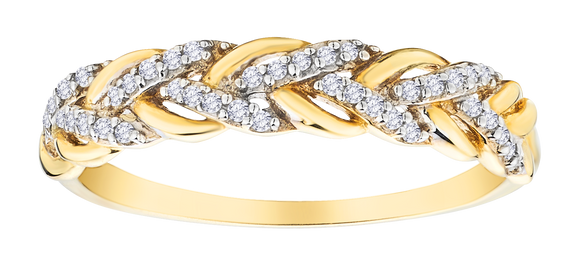 .10 Carat Lab Grown Diamond "Love Weave" Ring, 10kt Yellow Gold.....................NOW - Griffin Jewellery Designs