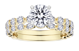 2.00 Carat Lab Grown Diamond Engagement Ring Set, 10kt Yellow Gold.....................NOW - Griffin Jewellery Designs