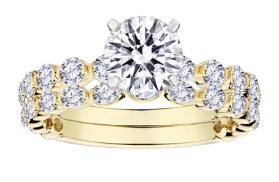 2.00 Carat Lab Grown Diamond Engagement Ring Set, 10kt Yellow Gold.....................NOW - Griffin Jewellery Designs