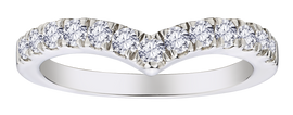 .50 Carat Lab Grown Diamond "Chevron" Ring, 14kt White Gold.....................NOW - Griffin Jewellery Designs