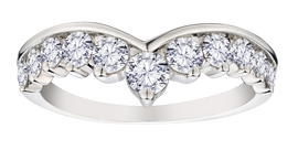 1.00 Carat Lab Grown Diamond "Chevron" Ring, 14kt White Gold.....................NOW - Griffin Jewellery Designs