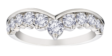 1.00 Carat Lab Grown Diamond "Chevron" Ring, 14kt White Gold.....................NOW - Griffin Jewellery Designs