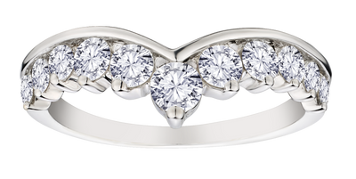 1.00 Carat Lab Grown Diamond "Chevron" Ring, 14kt White Gold.....................NOW - Griffin Jewellery Designs