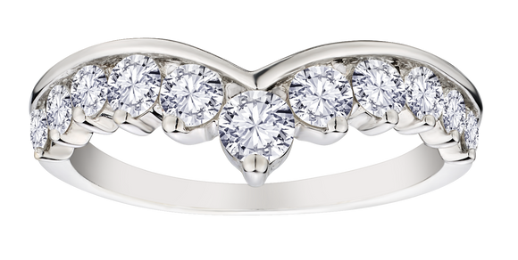 1.00 Carat Lab Grown Diamond "Chevron" Ring, 14kt White Gold.....................NOW - Griffin Jewellery Designs