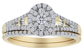 .50 Carat of Diamonds Engagement Ring Set, 10kt Yellow Gold.............NOW