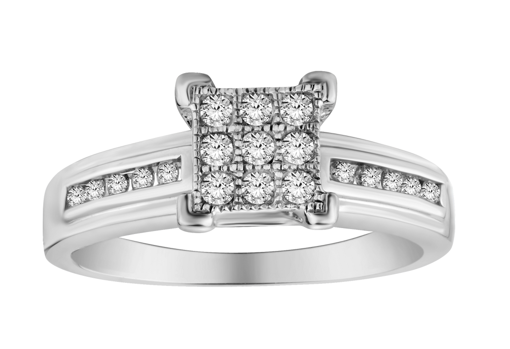 .30 Carat of Diamonds "Princess" Ring, Silver.....................NOW