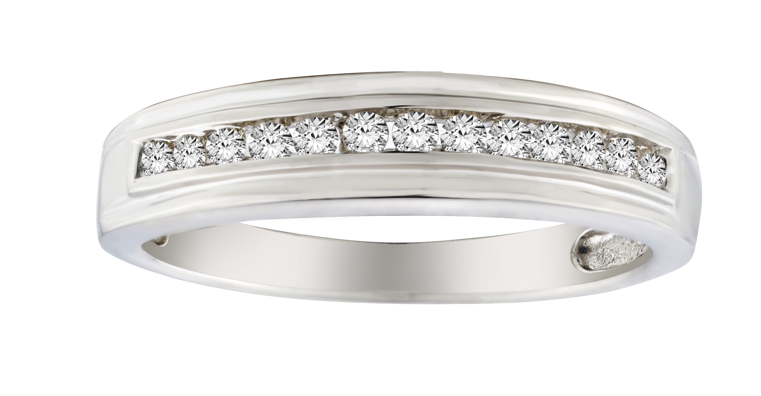 .20 Carat of Diamonds Ring Band, Silver.....................NOW