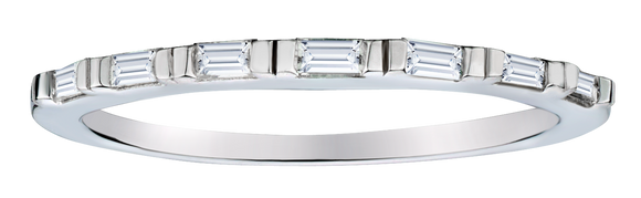 .15 Carat of Diamonds Emerald Cut Ring, Silver.....................NOW