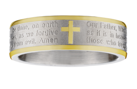 "Lords Prayer" Ring, Steel.....................NOW