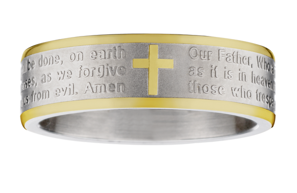 "Lords Prayer" Ring, Steel.....................NOW