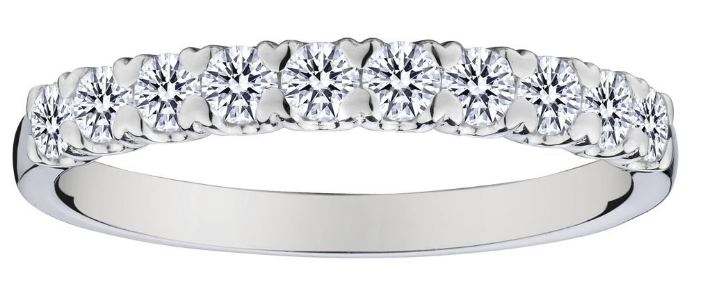 .50 Carat of Lab Grown Diamonds Band, Silver.....................NOW