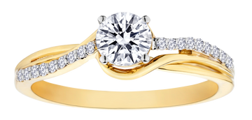 .50 Carat of Lab Grown Diamonds "Brilliant" Cut Ring, 10kt Yellow Gold.....................NOW - Griffin Jewellery Designs