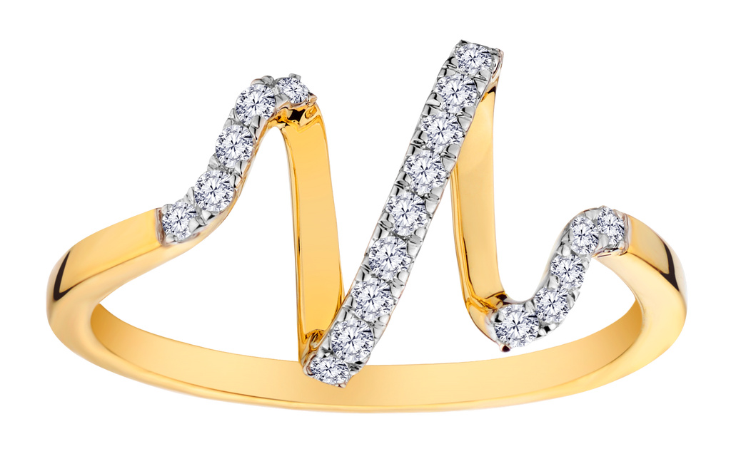 .20 Carat of Lab Grown Diamonds "Heart Beat" Ring, 10kt Yellow Gold.....................NOW