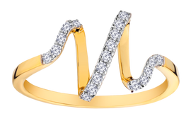 .20 Carat of Lab Grown Diamonds "Heart Beat" Ring, 10kt Yellow Gold.....................NOW - Griffin Jewellery Designs