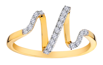 .20 Carat of Lab Grown Diamonds "Heart Beat" Ring, 10kt Yellow Gold.....................NOW - Griffin Jewellery Designs