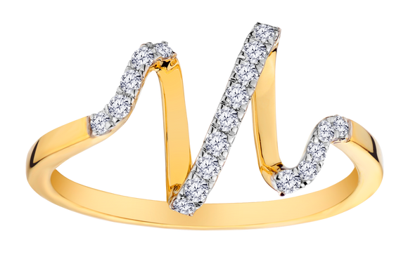.20 Carat of Lab Grown Diamonds "Heart Beat" Ring, 10kt Yellow Gold.....................NOW - Griffin Jewellery Designs