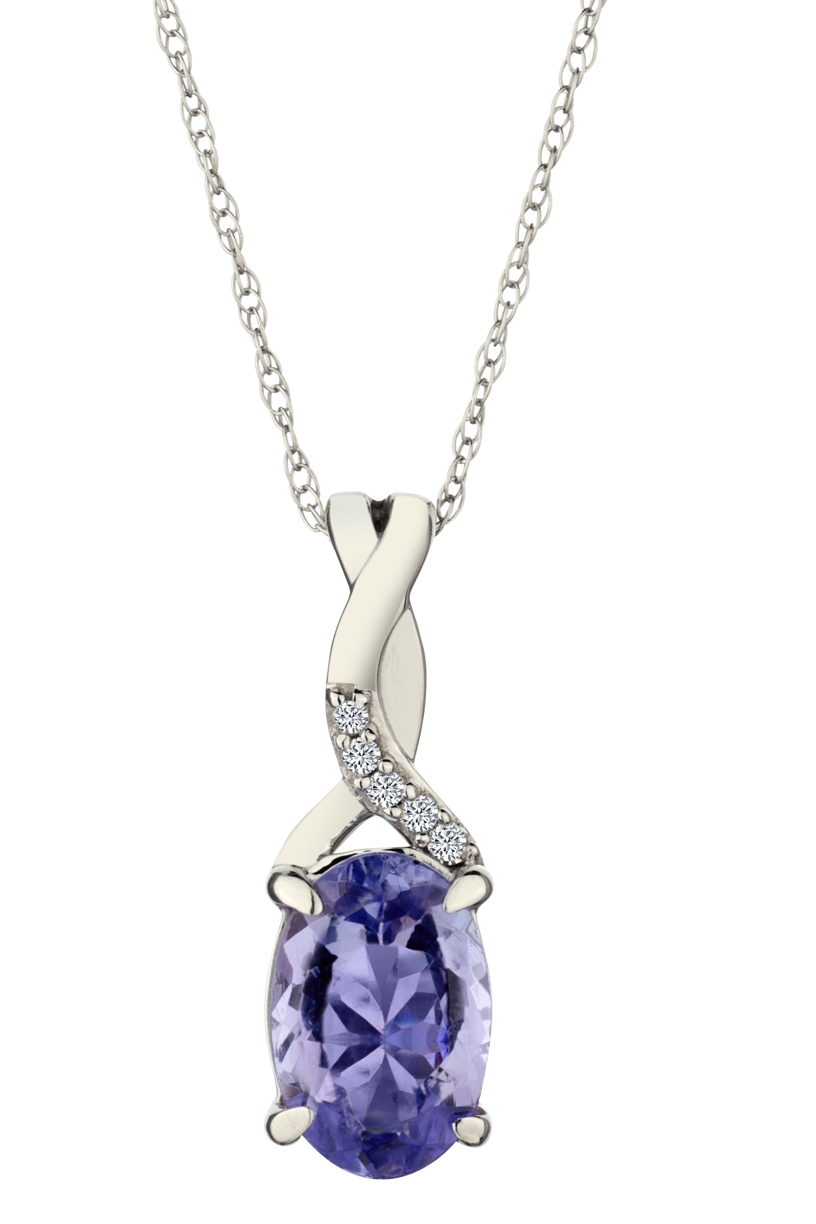 Genuine Tanzanite and Diamonds Set, 10kt White Gold.....................NOW