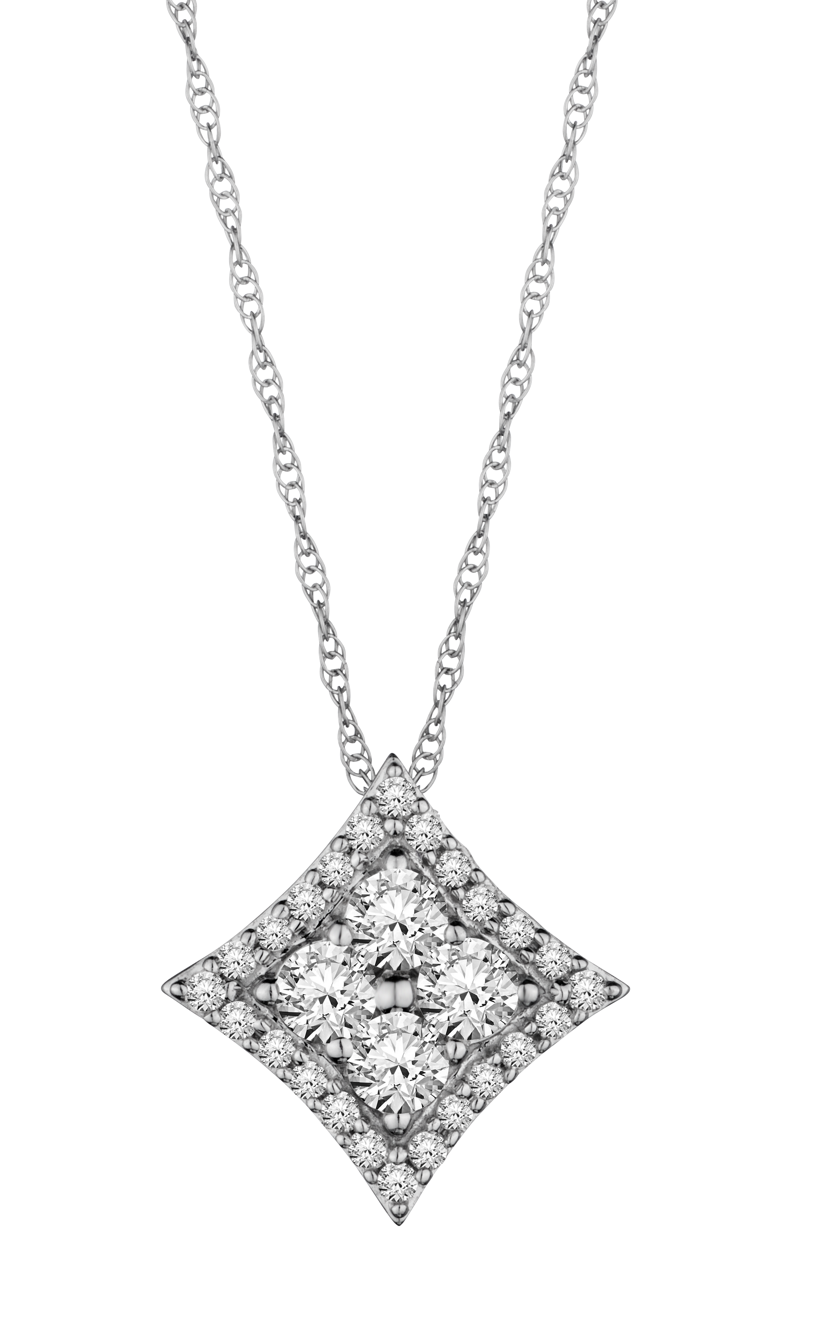 10kt White Gold, 1.00 Carat of Diamonds, Earrings and Pendant Set.....................NOW