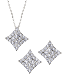 2.76 Carat Of Lab Grown Diamonds Set, Silver.....................NOW