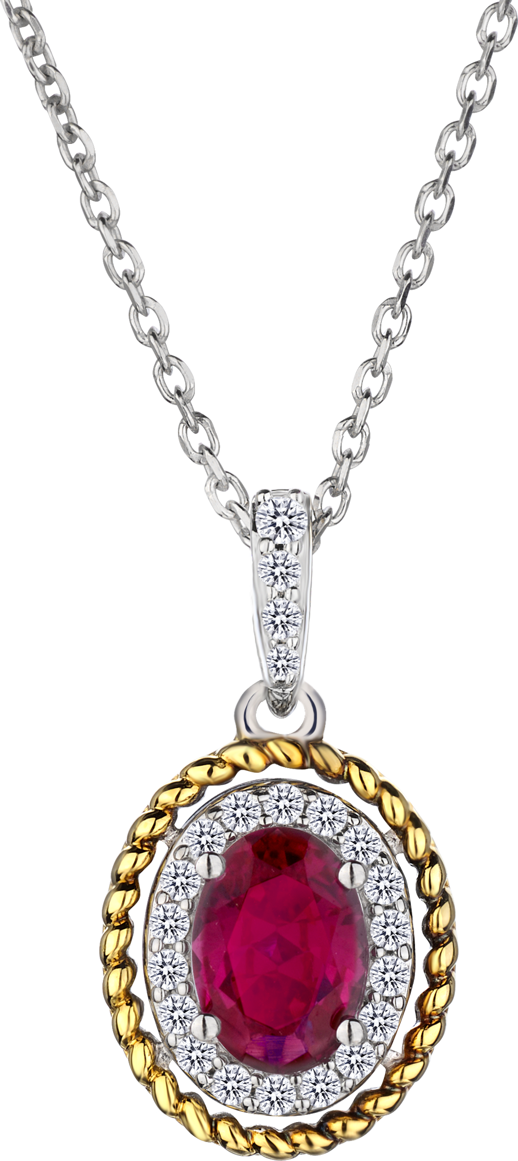 Created Ruby Ring, Earring, & Necklace Set, Silver.....................NOW