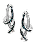 .18 Carat of Blue & White Diamond Set, Silver.....................NOW-4